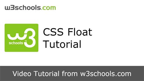 csfloat|float css w3schools.